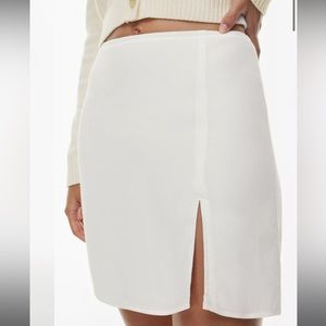 NEW ARITZIA Sunday Best Tatiana mini skirt - white, size 2